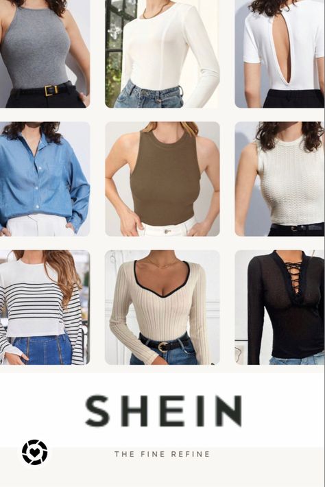 Shein finds Shein Fall Outfits, Expensive Looks, Shein Finds, Shein Basics, Slim Tank Top, Top Shein, Rain Wear, Fall Dresses, I Shop