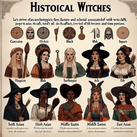 20 Historical Witches You Should Know About Throughout history, the term ‘witch' has conjured images of mysterious women with supernatural powers who cast spells and brew potions. The fear of witchcraft led to witch hunts and trials spanning several centuries, particularly from the 15th to the 18th century. An estimated 40,000 to 60,000 people were executed for witchcraft in Europe alone, with […] The post 20 Historical Witches You Should Know About appeared first on Witchcraft For Beginners. Historical Witches, Witchcraft History, Witch History, Witch Powers, Supernatural Powers, Witch Drawing, Witch Potion, Witch Coven, Wiccan Magic