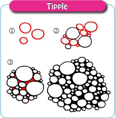 Tipple by Adele Bruno Filler Patterns, Zentangle For Beginners, Zantangle Art, Easy Zentangle Patterns, Easy Zentangle, Zentangle Flowers, Zentangle Ideas, Zentangle Pattern, Line Doodles