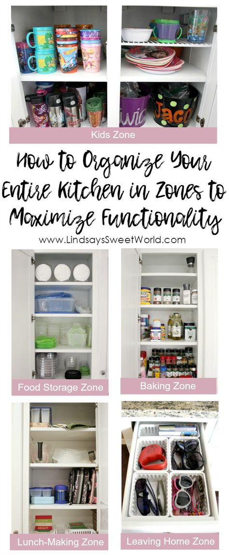 How To Organize Your Cupboards, Setting Up Kitchen Cabinets, Organizing Food In Kitchen Cabinets, Kitchen Cabinets Organization Ideas Layout, How To Best Organize Kitchen Cabinets, Organize Upper Kitchen Cabinets, How To Organize Cabinets, How To Organize Small Kitchen Cabinets, Kitchen Organization Zones