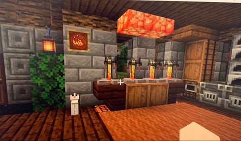 Brewery Minecraft, Minecraft Brewery, Minecraft Potions, Minecraft Interior Ideas, Secret Base, Minecraft Interior, Minecraft Interior Design, Minecraft Server, Minecraft Inspo