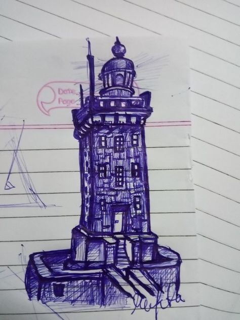 Blue Pen Art Simple, Blue Pen Drawing Easy, Blue Pen Sketch Simple, Blue Pen Sketches, Easy Stuff To Draw, Stuff To Draw, Pen Sketches, Structural Drawing, Sketch Pen