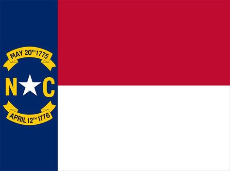 North Carolina flag Flag Redesign, North Carolina Flag, North Carolina History, North Carolina Travel, History Timeline, Nc State, State Flags, Blue Ridge Mountains, Down South