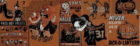 Vintage Halloween Fb Cover Photos, Halloween Banner Aesthetic, Halloween Header Aesthetic, Halloween Layouts Twitter, Halloween Long Widget, Halloween Twitter Banner, Fall Widgets Long, Halloween Youtube Banner, Halloween Header Twitter