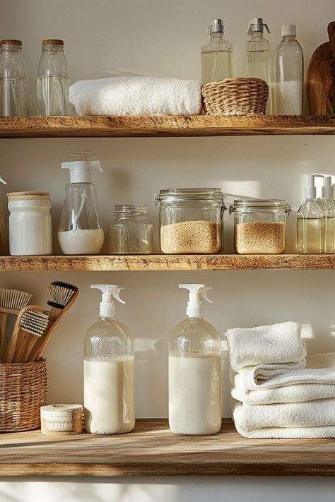 Keep your home clean and green with these eco-friendly cleaning tips! Perfect for a zero-waste lifestyle. #EcoFriendlyCleaning #ZeroWasteHome #SustainableLiving Zero Waste Kitchen Aesthetic, Natural Cleaning Aesthetic, Nontoxic Living Aesthetic, Clean Non Toxic Living, Non Toxic Living Aesthetic, Non Toxic Aesthetic, Toxic Free Home, Toxic Free Lifestyle, Home Cleaning Aesthetic