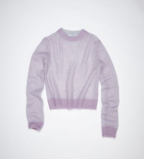 Acne Studios Knitwear, Acne Men, Sick Of It All, Acne Studios Sweater, Black Ish, Sick Of It, Acne Studio, Fully Fashioned, Lilac Purple