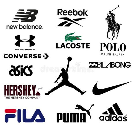 Logo Popular Brand, Famous Logos Fashion, Famous Brands Logo Fashion, Sports Brands Logo, Popular Brand Logos, Name Brand Logos, Clothing Brands Logo, Parkour Poses, Clothes Brand Logo