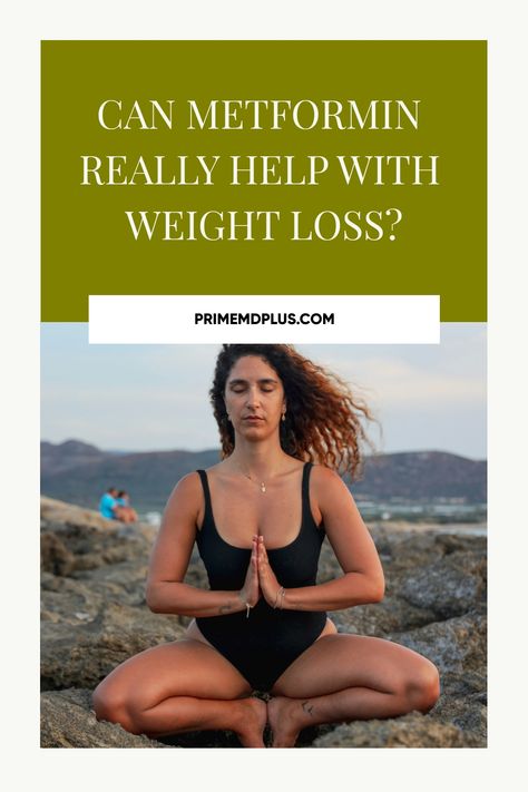 Woman practicing yoga on a rocky beach with a text overlay discussing Metformin's potential weight loss benefits. Metformin Benefits, Metformin Before And After, Flush Out Toxins, Abdominal Discomfort, Body Sweat, Endurance Workout, Weight Changes, Skeletal Muscle, Water Weight