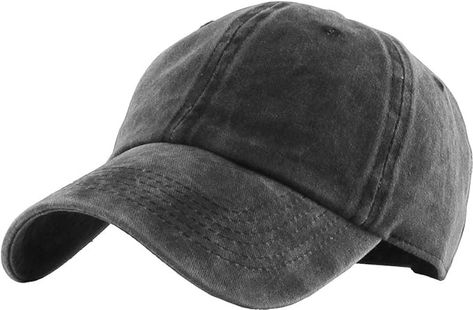 Amazon.com: KB-PG-Low 1-VIN.BLK Classic Cotton Dad Hat Adjustable Unconstructed Plain Cap (One Size, Black Vintage) : Clothing, Shoes & Jewelry Women Baseball Cap, Plain Caps, Women Baseball, Baseball Women, Hat Men, Womens Baseball Cap, Dad Hat, Metal Buckles, Dad Hats