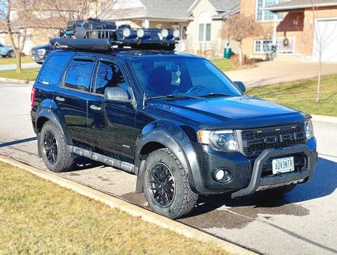 Tracy the Overland Escape | Ford Escape Automobiles Forum Ford Escape Accessories, 2012 Ford Escape, Ford Escape Xlt, Vulcan 900, Off Road Wheels, Roof Basket, All Terrain Tyres, Solar Power System, Ford Edge