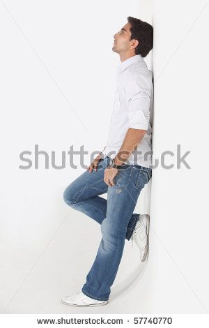 Leaning Against Counter Pose, Leaning Against Wall Pose Reference Drawing, Pin Against Wall Pose Reference, Leaned Over Pose, Pin Against Wall Pose, Man Leaning Against Wall, Leaning Against Wall, Chair Pose, Wall Drawing