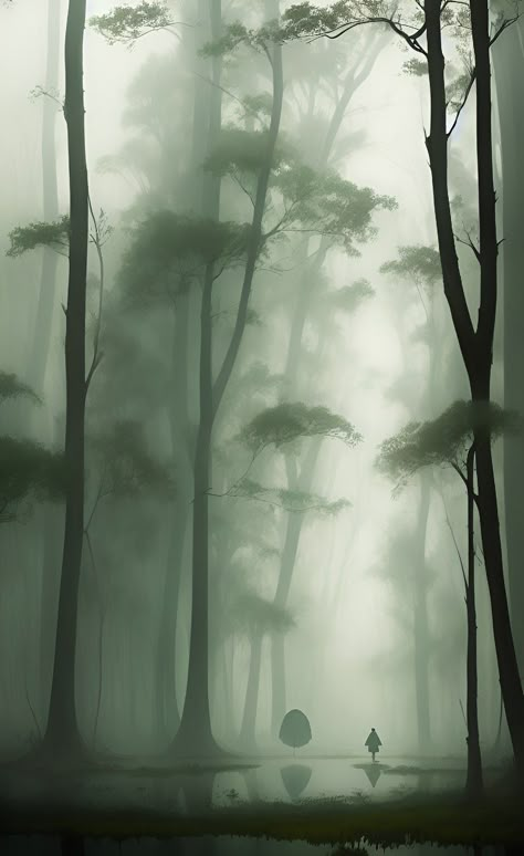 Hd Forest Wallpaper, Forest Sketch, Forest Drawing, Tree Background, Minimalist Dekor, Arte Peculiar, Forest Background, Foggy Forest, Mystical Forest