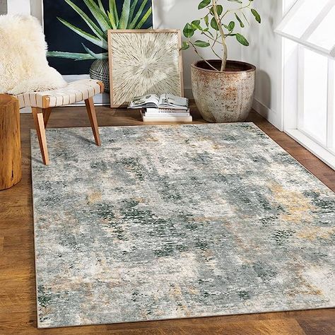 Amazon.com: Lahome Modern Abstract Area Rug - 5x7 Washable Large Living Room Rugs for Bedroom, Soft Non Skid Contemporary Low Pile Indoor Accent Carpet for Dorm Guest Dining Room Kitchen Table Apartment : Home & Kitchen Entryway Rugs, Large Living Room Rugs, Low Pile Carpet, 5x7 Area Rug, Well Woven, Daily Cleaning, Living Room Area Rugs, Washable Rug, Living Room Grey