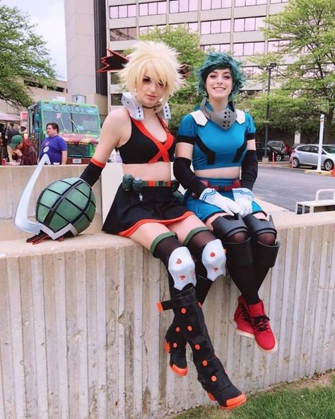 Katsuki Bakugou and Deku Coaplay. Credit: @gibiofficial #bakugo #bakugou #katuski #bakugoukatsuki #kacchan #kacchancosplay #bakugocosplay #katuskicosplay #kacchangenderbend #bakugogenderbend #bakugougenderbend #bnha #bnhacosplay #bnhagenderbend #mha #mhacosplay #bokunoheroacademia #myheroacademia #deku #dekugenderbend #dekucosplay #animecentral #animecentral2018 #acen #acen2018 Fem Izuku Midoriya, Fem Katsuki, Gibi Asmr, Bakugo Cosplay, Genderbent Cosplay, Fem Izuku, Anime Festival, Bnha Cosplay, Bakugou Cosplay