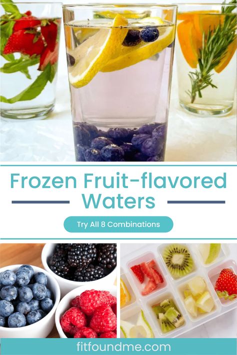 Can you use frozen fruit for infused water? You bet, and you should! Adding fresh fruit that you have frozen instead of ice cubes is not only a flavorful way to keep water nice and cool, but it also is a great way to add extra vitamins and nutrient to just plain water. Tap the pin to find out some top favorite combinations of fruit as well as the many health benefits of infused water. Frozen Fruit Infused Water, Frozen Fruit In Water, Fruit Ice Cubes For Water, Infused Water With Frozen Fruit, Frozen Fruit Water, Fruit Infused Ice Cubes, Flavored Ice Cubes For Water, Water With Fruit In It, Fresh Fruit Water