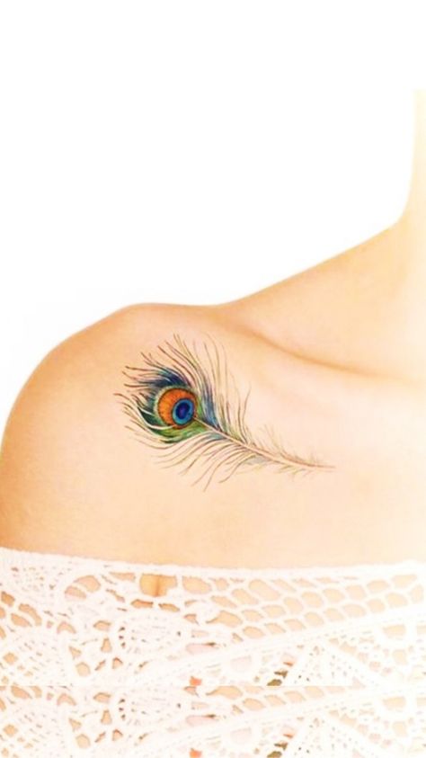 Explore our special collection of unique Peacock Feather Tattoo Designs and why they are so popular among many celebs including Cardi B, Paris Jackson, and more! Peacock Feather Tattoos For Women, Small Peacock Tattoo For Women, Peacock Tattoo Black And White, Peacock Feathers Tattoo, Tattoo Peacock Feather, Peacock Feather Tattoo Design, Small Peacock Tattoo, Peacock Feather Tattoo Meaning, Olivia Tattoo