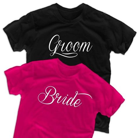 Custom T Shirt for Wedding Hello Shots, Married Couple Shirts, Mexican Bridal Showers, Groom Gift From Bride, Personalized Tshirt, Country Bridal Shower, Groom And Bride, Bride Ideas, Matching Tshirts