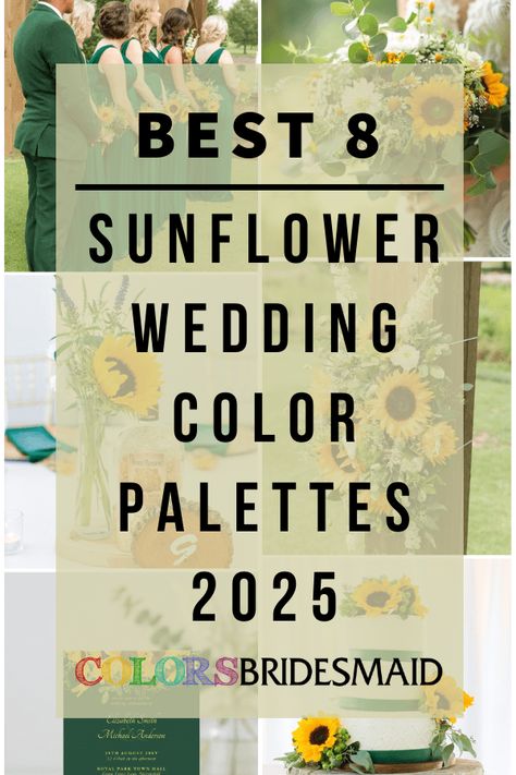 Shades of Pink and Sunflower for Sunflower Wedding Colors for 2025, Peach Bridesmaid Dresses Sunflowers Wedding Floral Décor Sunflower And Navy Wedding Theme, Sage Green And Pale Yellow Wedding, Sage Green And Sunflower Wedding Theme, Green And Yellow Wedding Colors, Sunflower Wedding Colors, Wedding Cake With Sunflowers, Pink And Sunflower, Cake With Sunflowers, Blue Sunflower Wedding