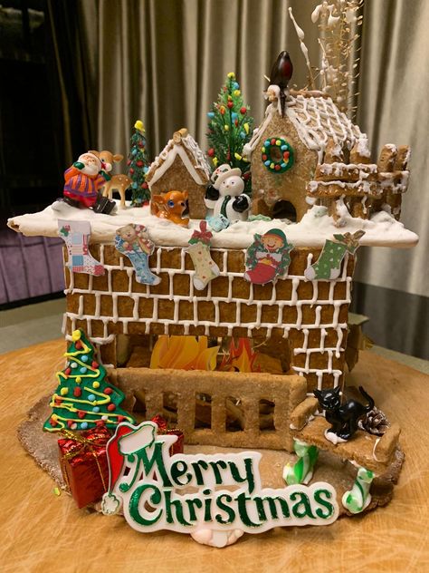 Gingerbread Fireplace, Pop Tart, Pop Up Bar, Decor 2024, Gingerbread Houses, Home Upgrades, Gingerbread House, Pop Tarts, Stove