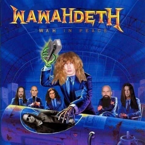 Metal Meme, Heavy Metal Art, Dave Mustaine, Band Humor, Heavy Metal Music, Band Memes, Mötley Crüe, Emo Bands, Thrash Metal