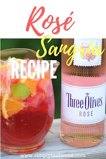 #ad Msg 25+ Three Olives Rosé Vodka Sangria Recipe #sangria #cocktail #girlsnightin Fall Rose Sangria, Rose Vodka Cocktail, Sangria With Rose Wine, Stella Rosa Wine Recipes Cocktails, Sangria Margarita Recipe, Peach Rose Sangria, Summer Rose Sangria, Vodka Sangria, Smirnoff Cocktail