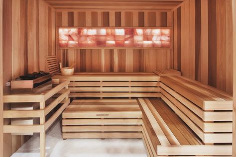 Salt Sauna, Cedar Tongue And Groove, Salt Wall, Cedar Door, Cedar Bench, Sauna Kit, Wooden Ladle, Salt Block, Tongue And Groove Panelling