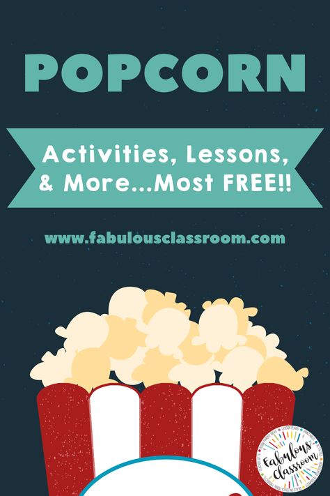 Who doesn’t love popcorn? Make learning math, science, reading & more extra fun by using this tasty treat! These fun, free activities are perfect for distance learning and homeschooling too! #popcorn #learningresources #printables via @fabclassroom Learning Activities For Kids, Science Reading, Teacher Tips, Kids Learning Activities, T Love, Parent Resources, Teacher Tools, Free Activities, Learning Math