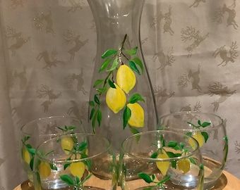 Painted Glass Vases, Painted Slate, Summer Garden Party, Hand Painted Vases, Sunny Afternoon, Glass Carafe, Painted Vases, Beautiful Centerpieces, Painted Glass