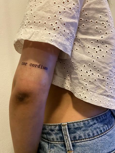 Cor Cordium Tattoo, Cmbyn Tattoo, Black Bird Tattoo, Small Tattoos For Guys, Bird Tattoo, Memorial Tattoos, Under My Skin, I Love Me, Birds Tattoo