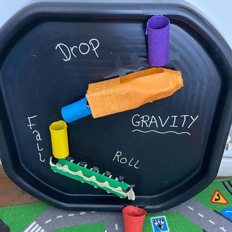 Gravity Activities For Preschool, Gravity Experiments For Preschool, Gravity Preschool Activities, Gravity Projects For Kids, Gravity Activities For Kids, Gravity Experiments For Kids, Circus Kids Crafts, Trajectory Schema, Gravity Activities