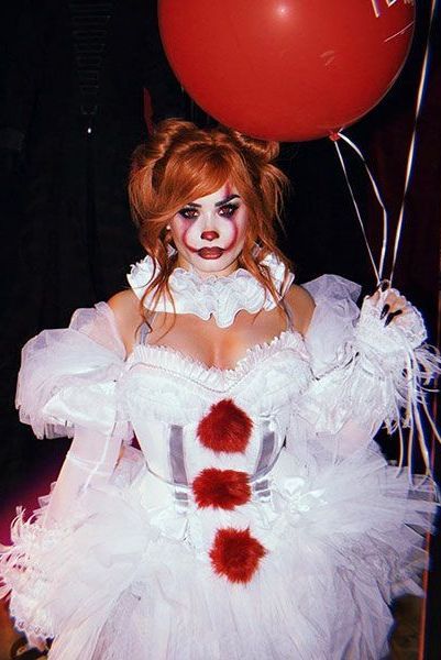 Demi Lovato, A Woman, Balloons, Halloween, Red, White