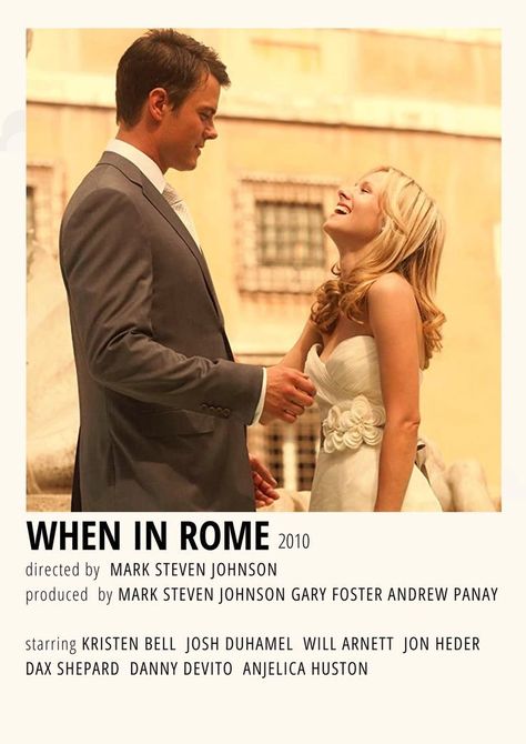 When In Rome Movie, Wedding Movie Poster, Rome Movie, Romcom Movies, Movies To Watch Teenagers, Movie Hacks, When In Rome, Night Film, Iconic Movie Posters