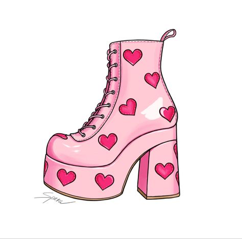 #digitalart #digitalartist #digitalartwork #digitalillustration #digitaldrawing #art #artwork #drawing #illustration #procreate #procreatedrawing #procreateillustration Gogo Boots Tattoo, Boots Illustration, Go Go Boots, Illustration Procreate, Create Drawing, Gogo Boots, Color Tattoo, Boots Shoes, Art Artwork