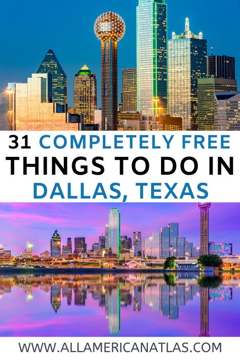 Ready for some awesome Dallas sightseeing? Check out these incredible free things to do in Dallas, including things to do in Dallas for families for free and what to do in Dallas on a budget. You don't have to be rich to explore Dallas, just enjoy these cheap things to do in Dallas! Dallas Must Do, Day Trips From Dallas Texas, Uptown Dallas Things To Do In, Best Photo Spots In Dallas, Dallas Activities, Dallas Things To Do, Things To Do In Dallas, Dallas Travel, Texas Travel Guide