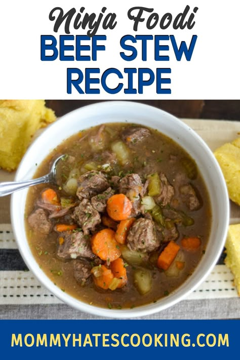 Ninja Stew Recipe, Ninja Foodi Pressure Cooker Beef Stew, Air Fryer Beef Stew Meat, Beef Stew In The Ninja Foodie, Stew Meat Recipes Ninja Foodi, Beef Stew Ninja Foodi Recipes, Beef Stew Meat Recipes Ninja Foodi, Ninja Foodie Beef Stew Recipe, Ninja Beef Stew Recipe