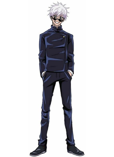 Jujutsu Kaisen Full Body Picture, Gojo Satoru Whole Body Pic, Gojo Satoru Cardboard Cutout, Gojo Satoru Character Sheet, Gojo Character Sheets, Gojo Satoru Full Body Drawing, Gojo Full Body Png, Gojo Full Body Manga, Gojo Standing Pose