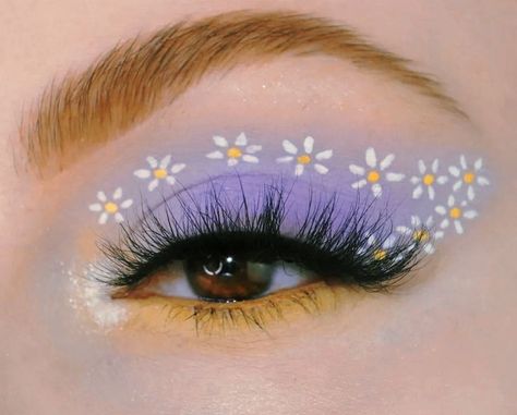 Floral Eyeshadow, Under Eye Makeup, Vampire Bride, Makeup Starter Kit, Floral Makeup, Flower Makeup, Cute Eye Makeup, 10 Essentials, Face Art Makeup