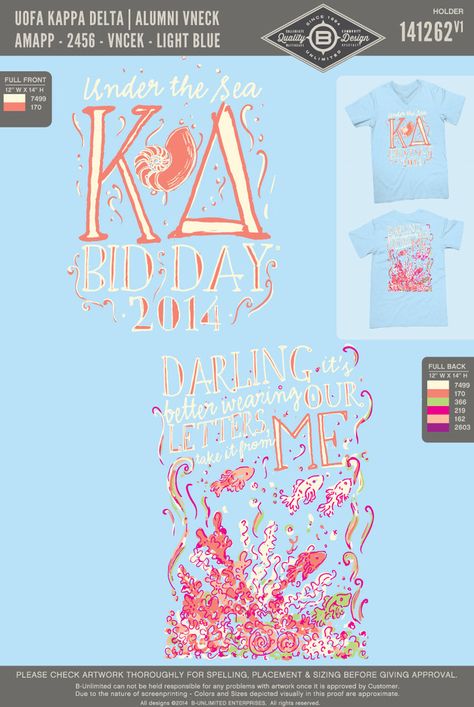 Under the Sea Bid Day Under The Sea Sorority Shirt, Under The Sea Bid Day Theme, Under The Sea Sorority Theme, Under The Sea Bid Day, Mermaid Bid Day, Sigma Alpha Omega, Sorority Themes, Sorority Art, Mermaid Tshirt