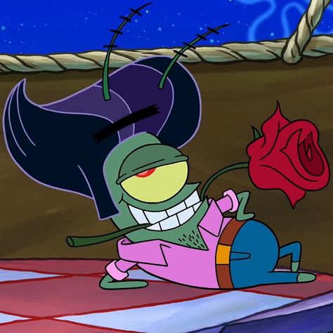 Pink Pony Plankton, Plankton Meme Funny, Spongebob In Love, Spung Bob, All Spongebob Characters, Spongebob Icon, Spongebob Plankton, Plankton Spongebob, Spongebob Costume