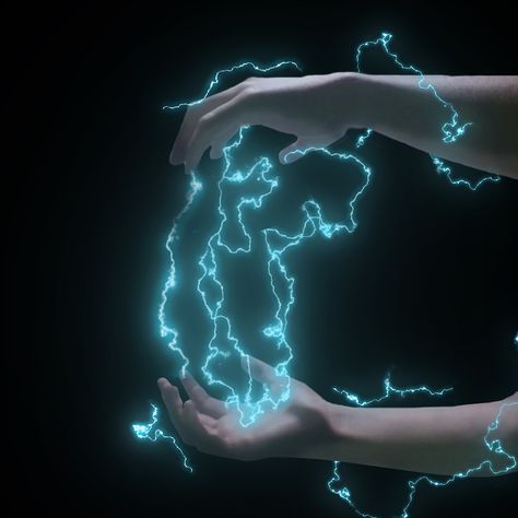 Lightning Magic Aesthetic, Light Magic Aesthetic, Lightning Hands, Lightning Elemental, Drawing On Hand Ideas, Lightning Character, Lightning Magic, Lightning Aesthetic, Golden Lightning