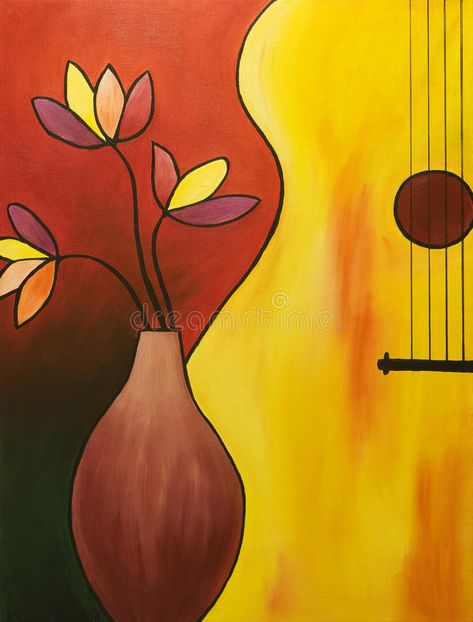 Music instrument stock illustration. Illustration of roll - 15808665 Cubism Art, Simple Canvas Paintings, Easy Canvas Art, Music Instrument, Easy Canvas Painting, Cat Air, Small Canvas Art, Indian Art Paintings, Diy Canvas Art Painting