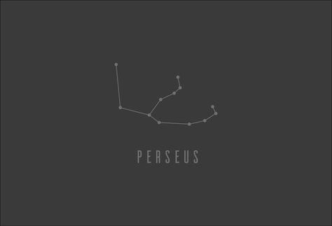 Perseus - constellation Perseus Tattoo Constellations, Perseus Constellation Tattoo, Constellation Perseus, Perseus Tattoo, Perseus Constellation, Percy Jackson Tattoo, Stained Glass Cathedral, Andromeda Constellation, Upper Back Tattoo