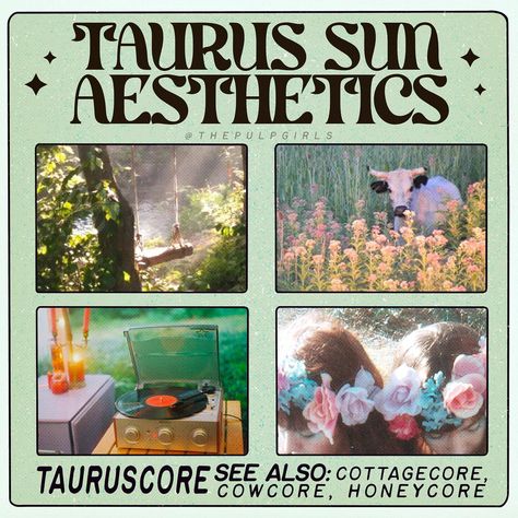 Sun Aesthetics, Taurus Ascendant, Taurus Sun, Sun In Taurus, Favorite Aesthetic, Fashion Cottagecore, Taurus And Aquarius, Pisces And Taurus, Aesthetic Story