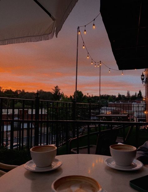 Coffee Date Aesthetic, Coffee Dates Aesthetic, Date Vibes, Date Aesthetic, Night Coffee, Book Cover Artwork, Summer Coffee, Coffee Shop Aesthetic, Evening Sunset