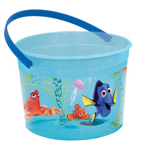 Check out Shopping for Finding Dory Favor Container (Each) for your next event? Search Birthday in a Box for the most wanted and party decorations with discount prices. from Birthday In A Box 1st Birthday Goodie Bags, Finding Dory Party Favors, Finding Dory Party, Nemo Birthday Party, Dory Party, Dory Nemo, Party Favors For Kids, Birthday Goodie Bags, Kids Favors