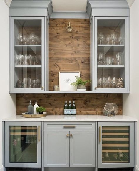 Dining Room Renovation, Bar In Casa, Home Bar Designs, Butler's Pantry, Mobile Bar, Wet Bar, Kitchen Pantry, Benjamin Moore, Interior Design Trends