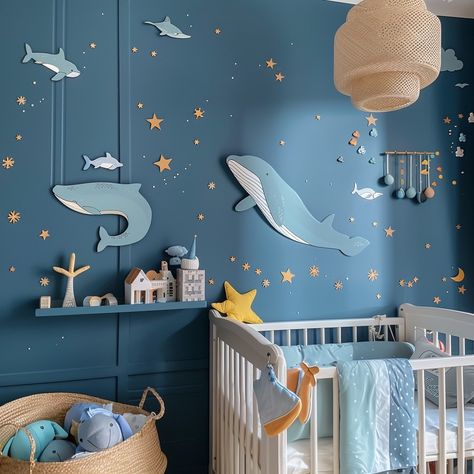 Chambre bébé mer : 9 idées et conseils pour la réaliser ! Under The Sea Baby Room, Baby's Room, Baby Boy Rooms, Boy Room, Baby Room, Room Inspiration, Nursery, Design