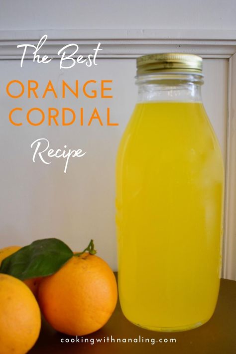 A simple and delicious old-fashioned orange cordial recipe. Cordial Recipes, Raspberry Cordial, Cordial Recipe, Cherry Cordial, Summer Drinks Alcohol, Orange Water, Australia Food, Refreshing Drinks Recipes, Australian Food