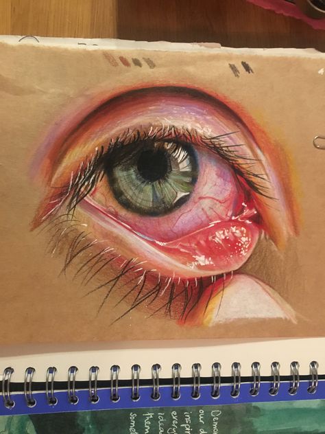 Prismacolour eye study on brown paper #drawing #art Brown Paper Drawing, Eye Study, Prismacolor Art, Lips Drawing, Eye Painting, Toned Paper, Paper Artwork, Male Form, Dessin Adorable