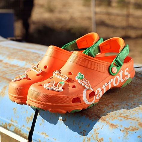 Crocs Shoes su Instagram: "We are joining forces with @Greenhouse and 3 incredible designers to bring a few “out of the box” collabs to life! We are excited to launch…" Orange Crocs, Crocs Baya, Black Crocs, Crocs Sandals, Crocs Men, Canvas Loafers, Limited Edition Shoes, Crocs Crocband, Crocs Clogs